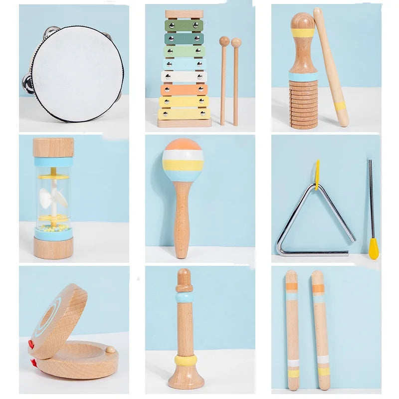 Montessori Wooden Musical Instruments Set for Toddlers
