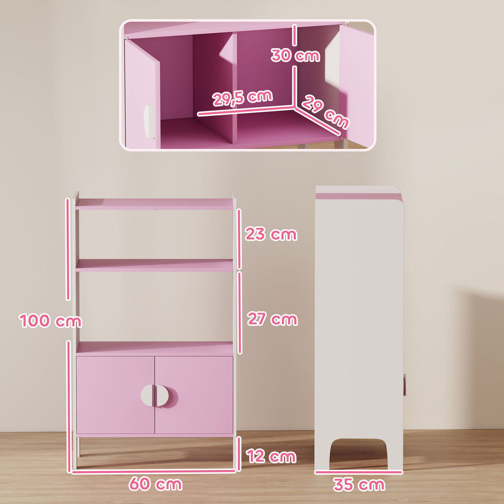 AIYAPLAY Bookshelf Children's 2 Shelf wardrobe storage Shelf