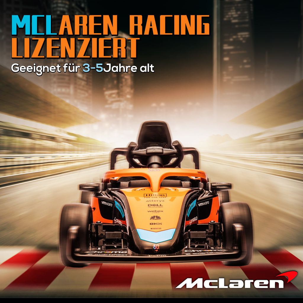 McLaren Licensed 12V Electric Ride-On Car - Orange